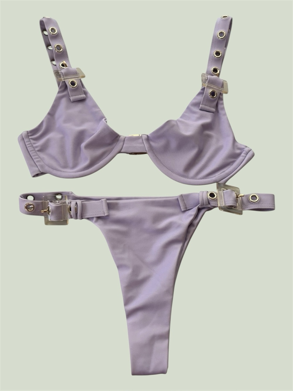 Heart of Sun Violeta Underwire Buckle Bikini Set Size S